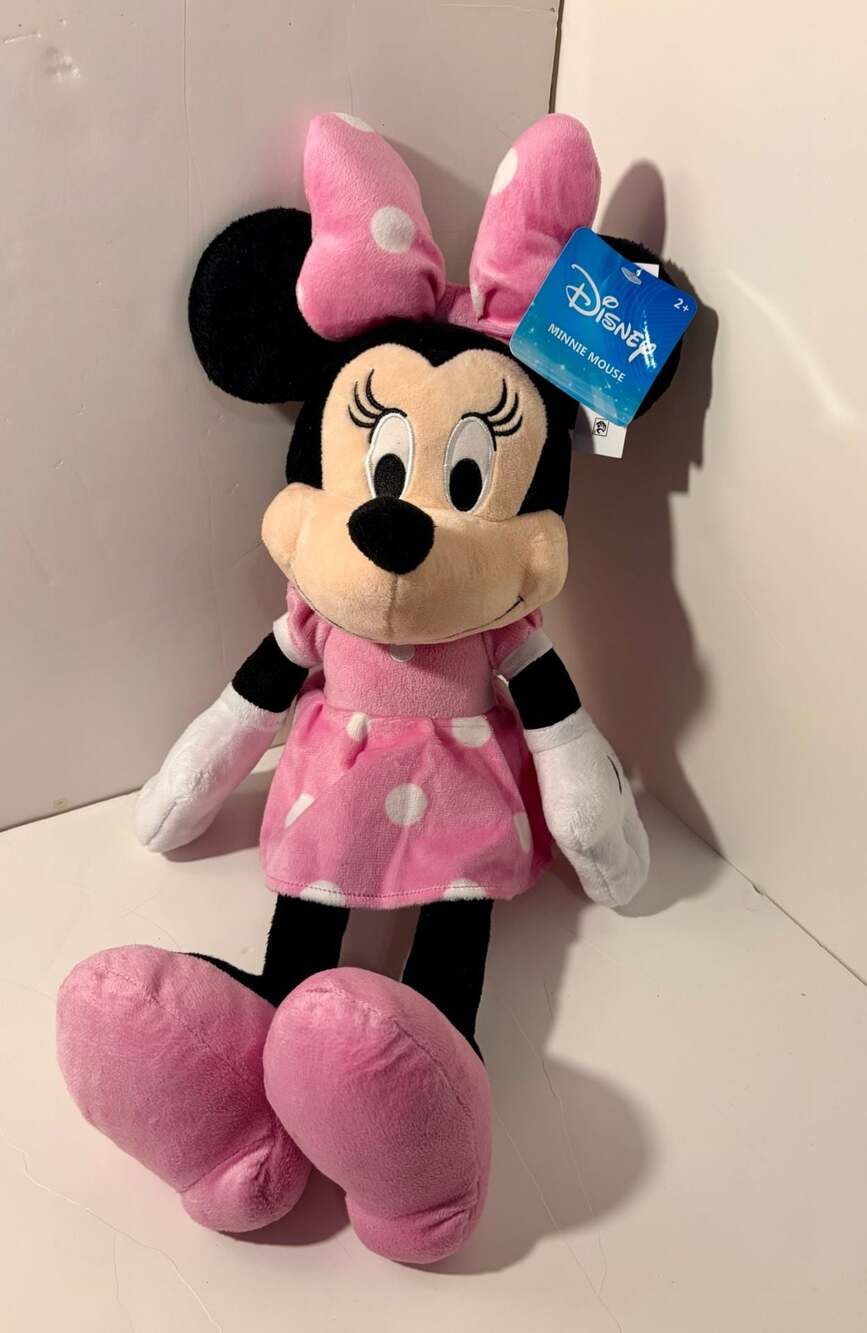 Disney Minnie Mouse 18" Plush Figure Just Play SOFT Stuffed Animal New 🎁